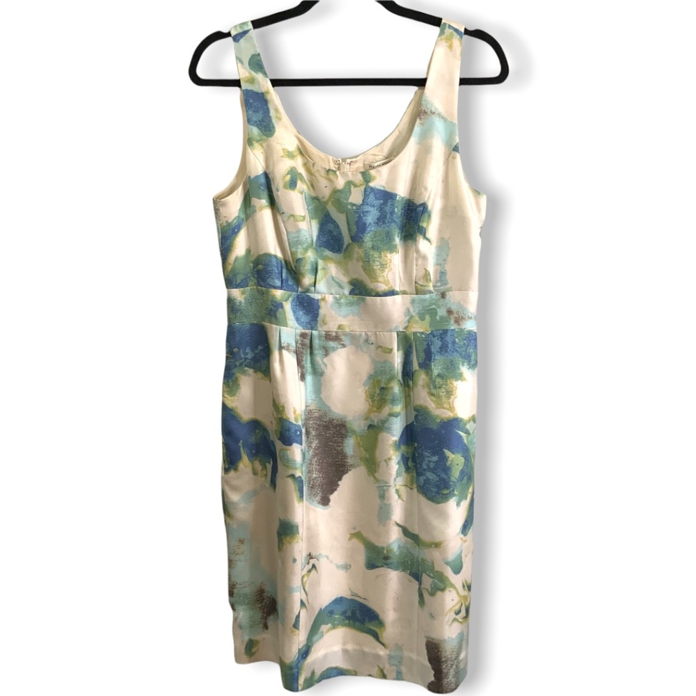 Banana Republic Green and Blue Sleeveless Sundress